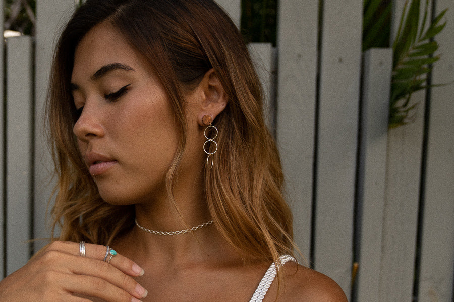 5 O's Earrings
