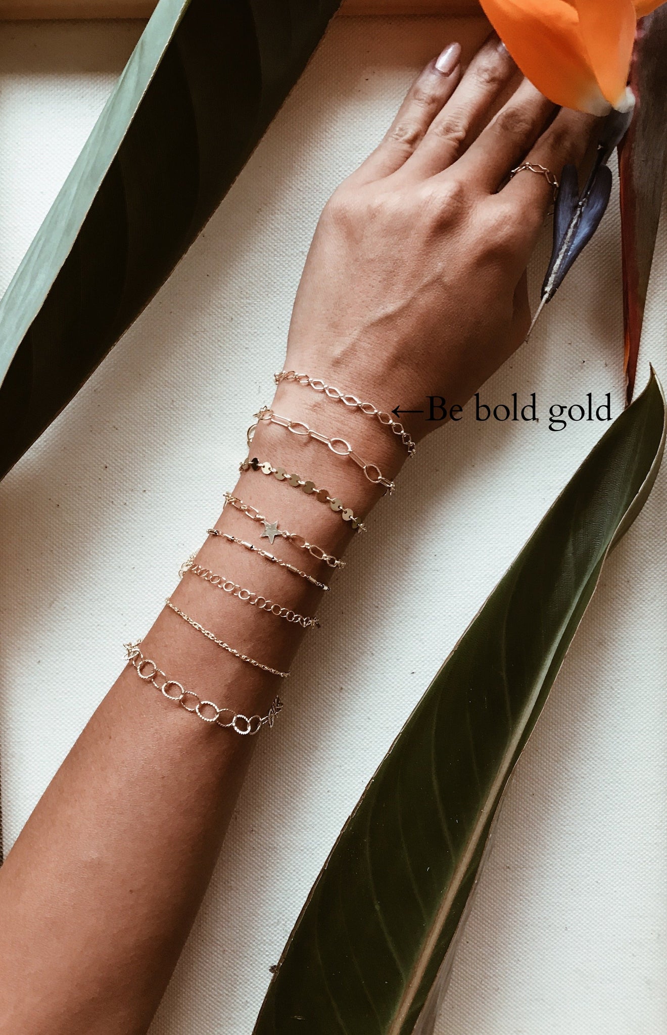 Be bold gold Bracelet/Anklet