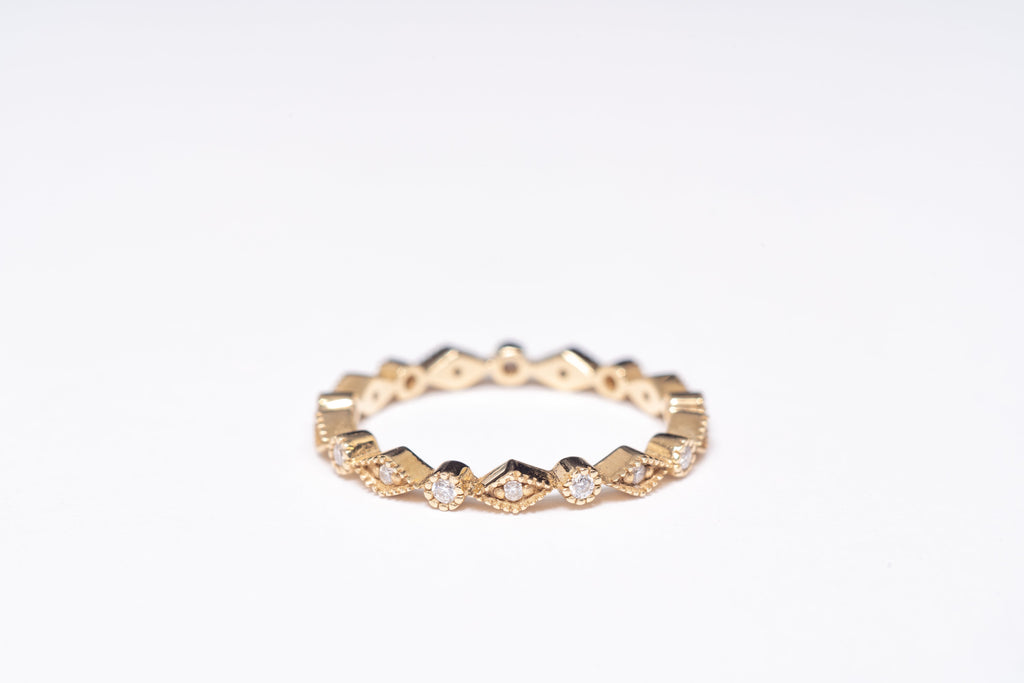 18K Kiara Rhombus Diamonds Ring