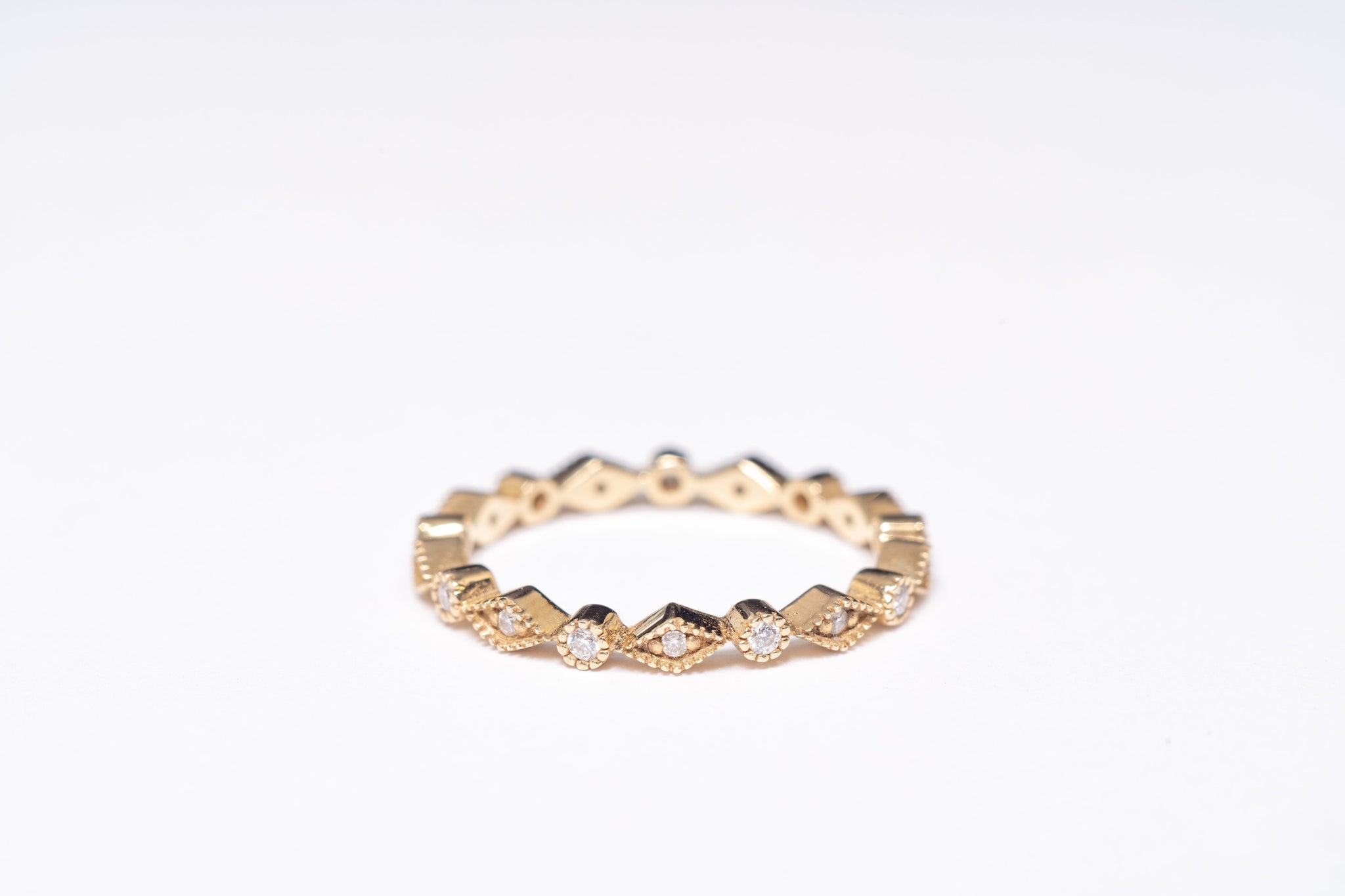 18K Kiara Rhombus Diamonds Ring