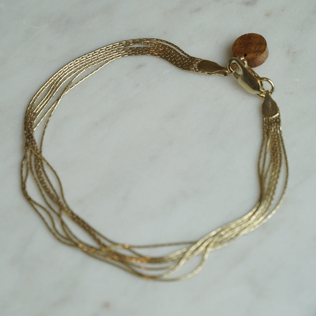 Gold with the Flow Bracelet/Anklet