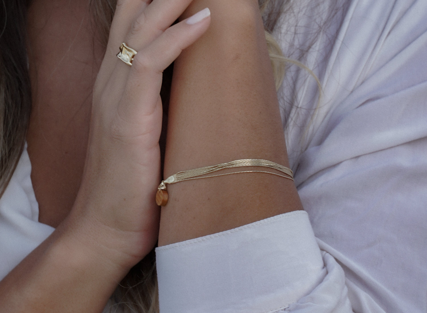 Gold with the Flow Bracelet/Anklet