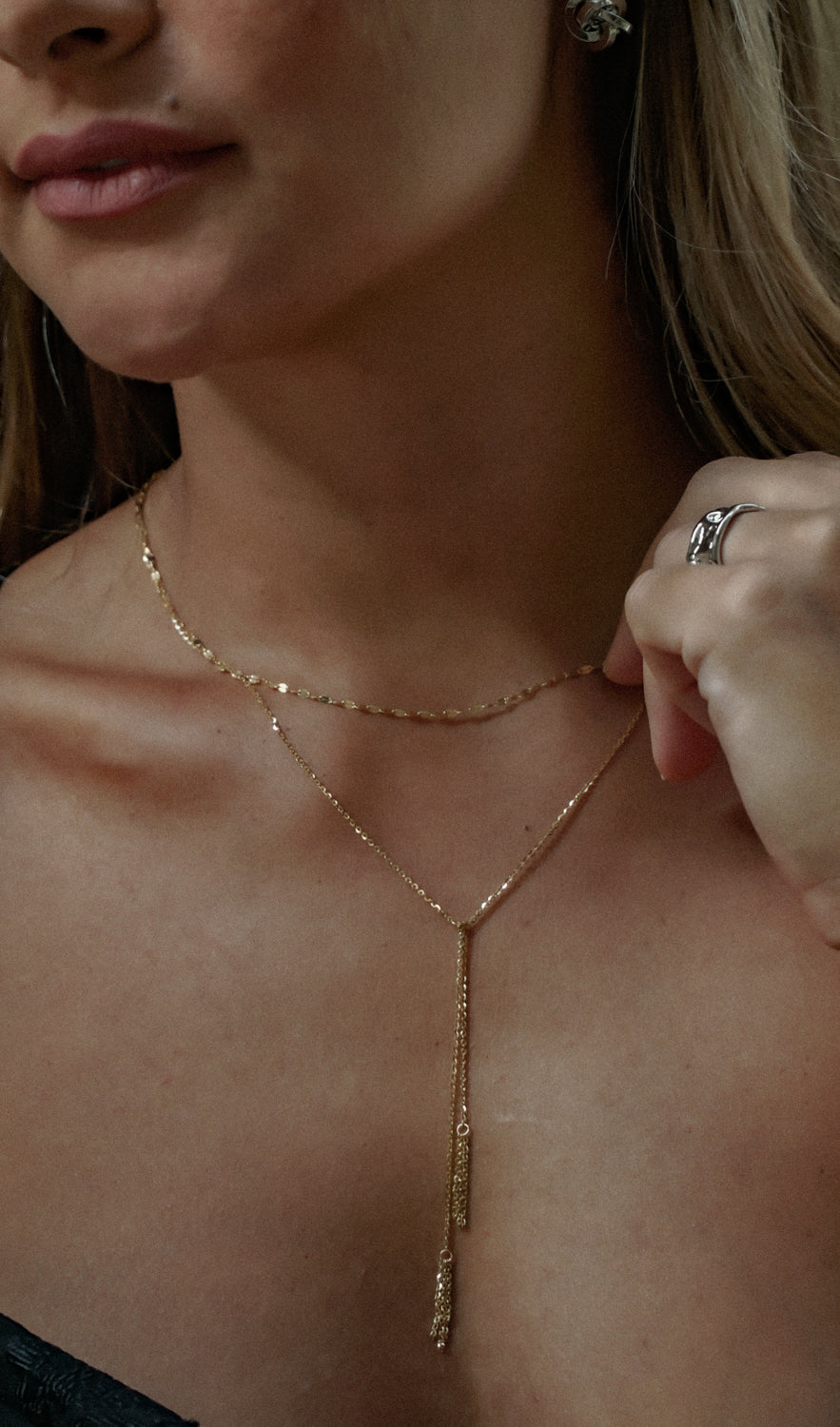 14K GOLD Pele's Tears Necklace