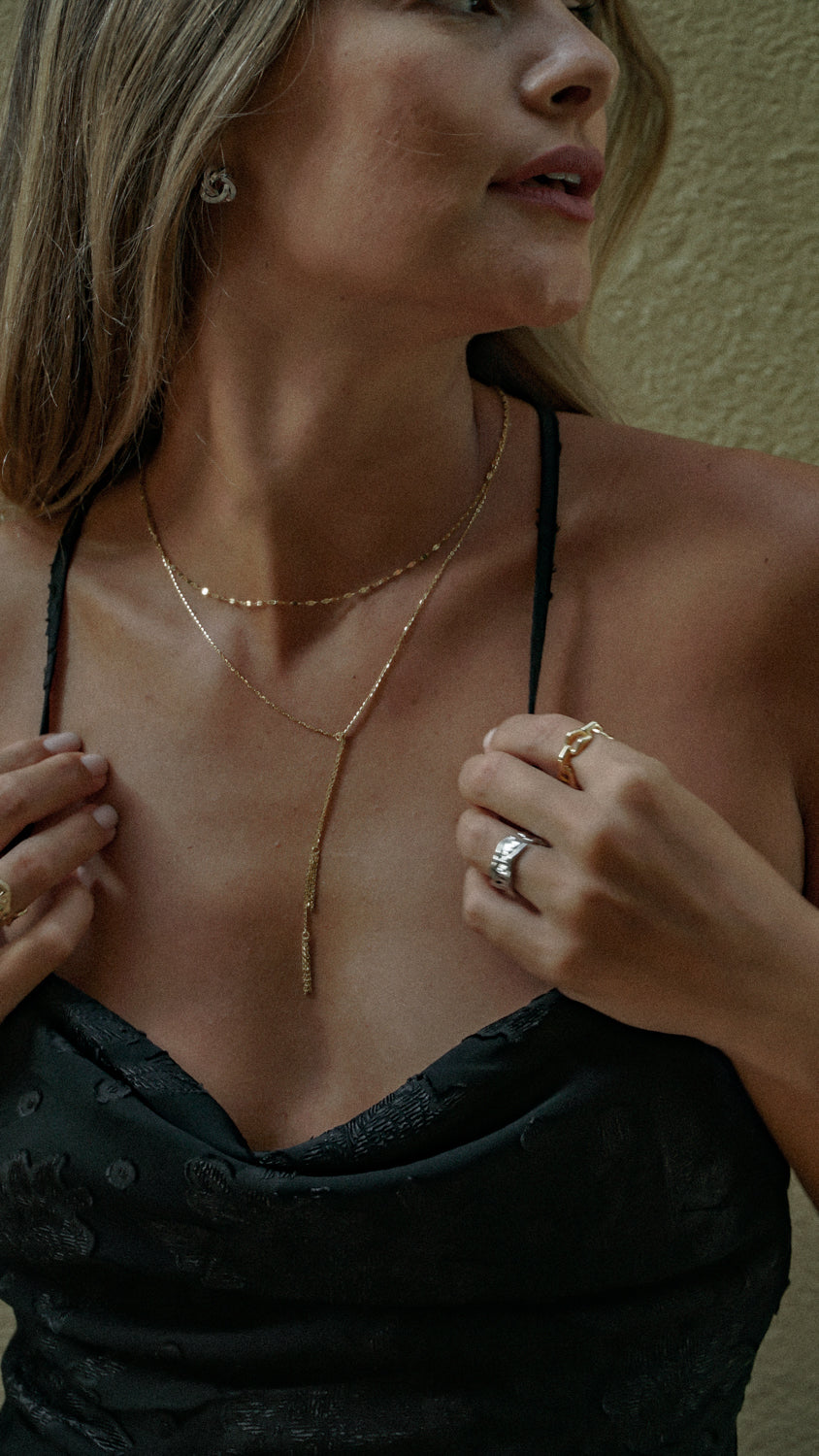 14K GOLD Pele's Tears Necklace