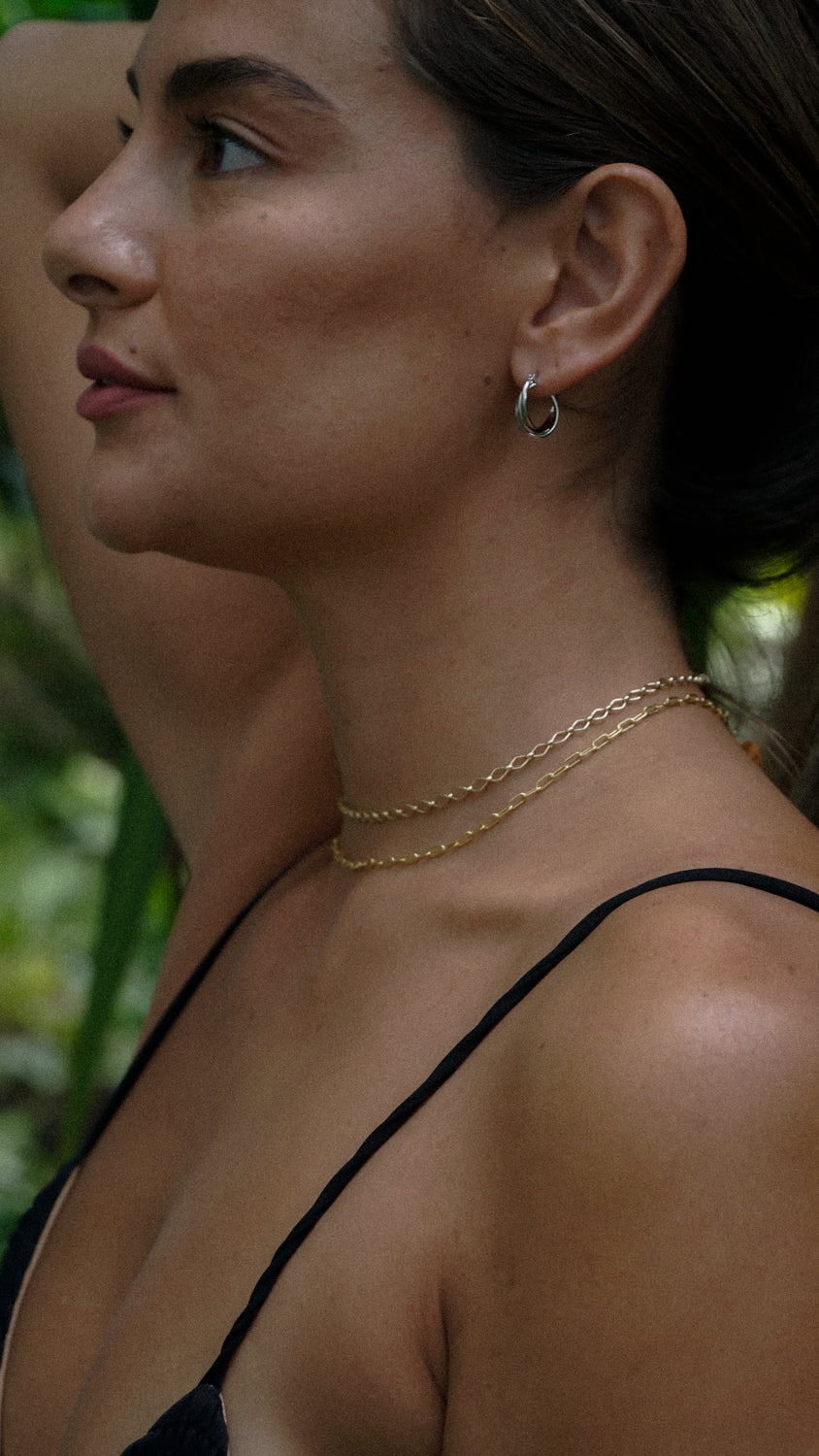 Twisted Silver Tiny Hoop Earrings