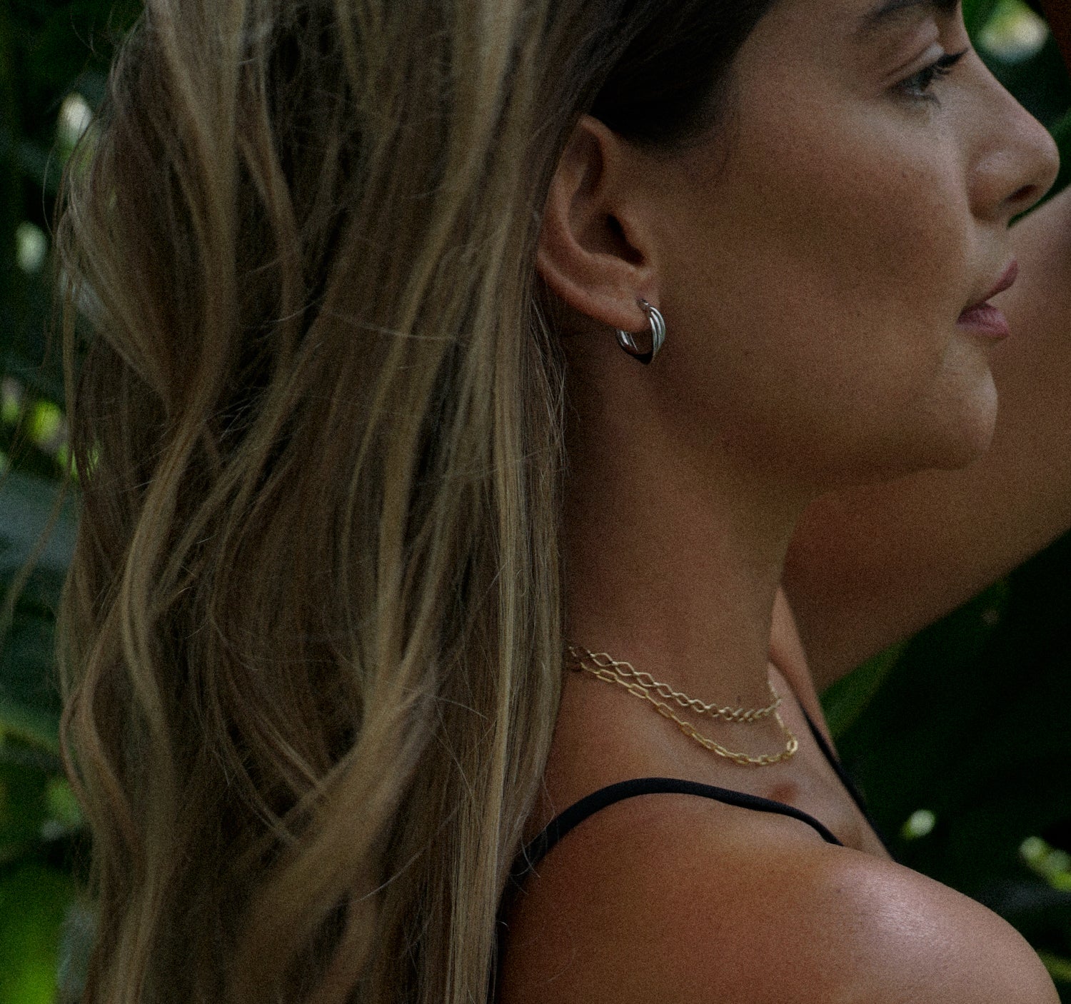Twisted Silver Tiny Hoop Earrings
