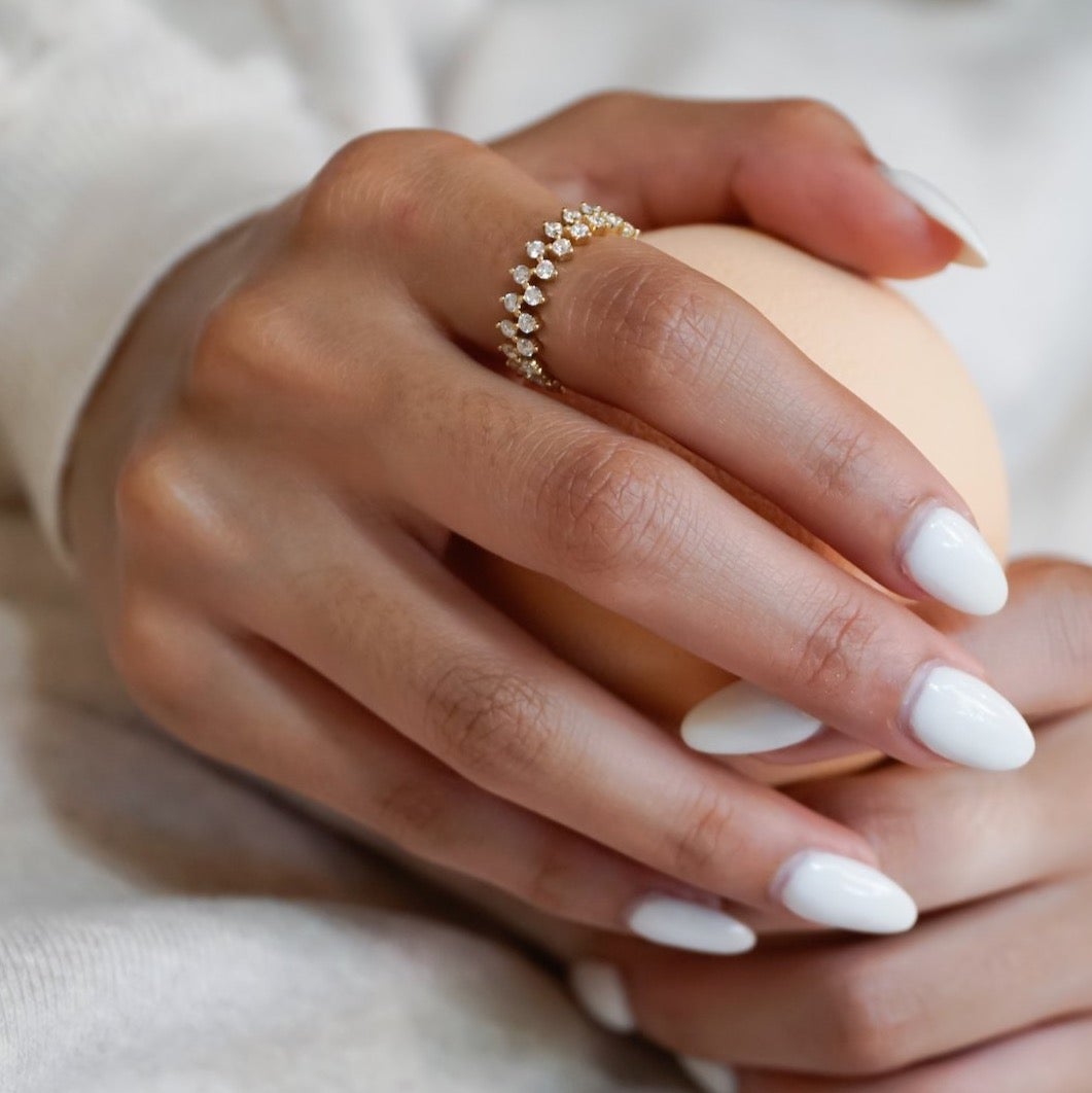 18K Chiara Diamond Clusters Ring
