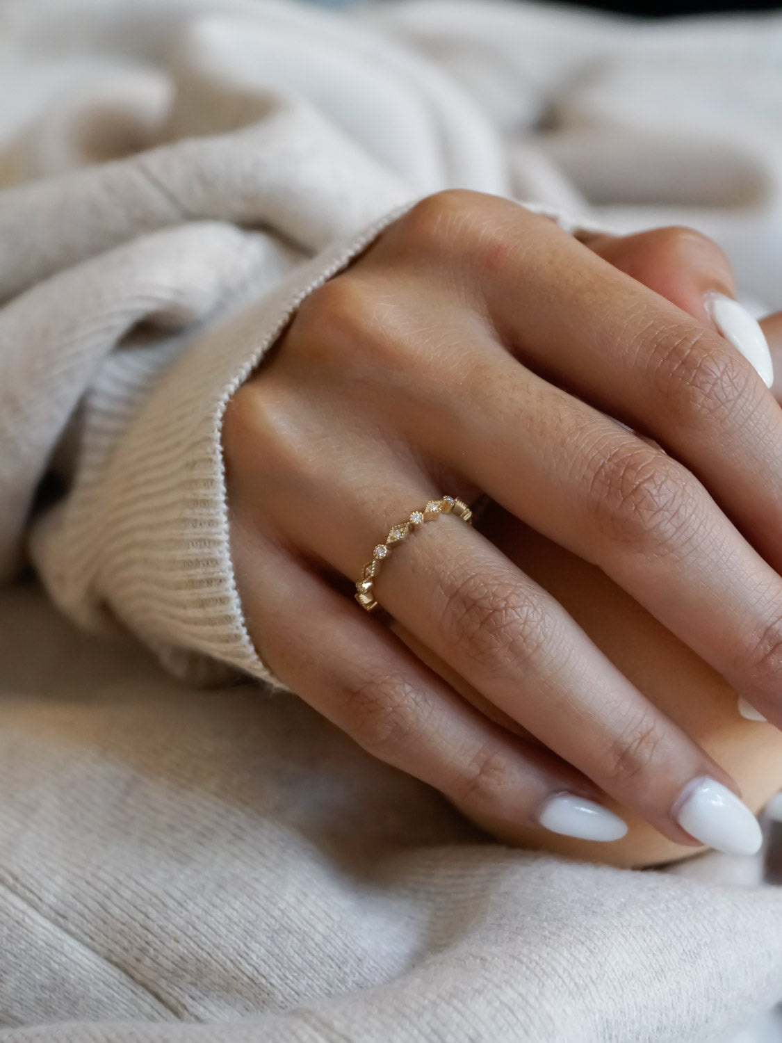 14K GOLD Kiara Rhombus Diamonds Ring