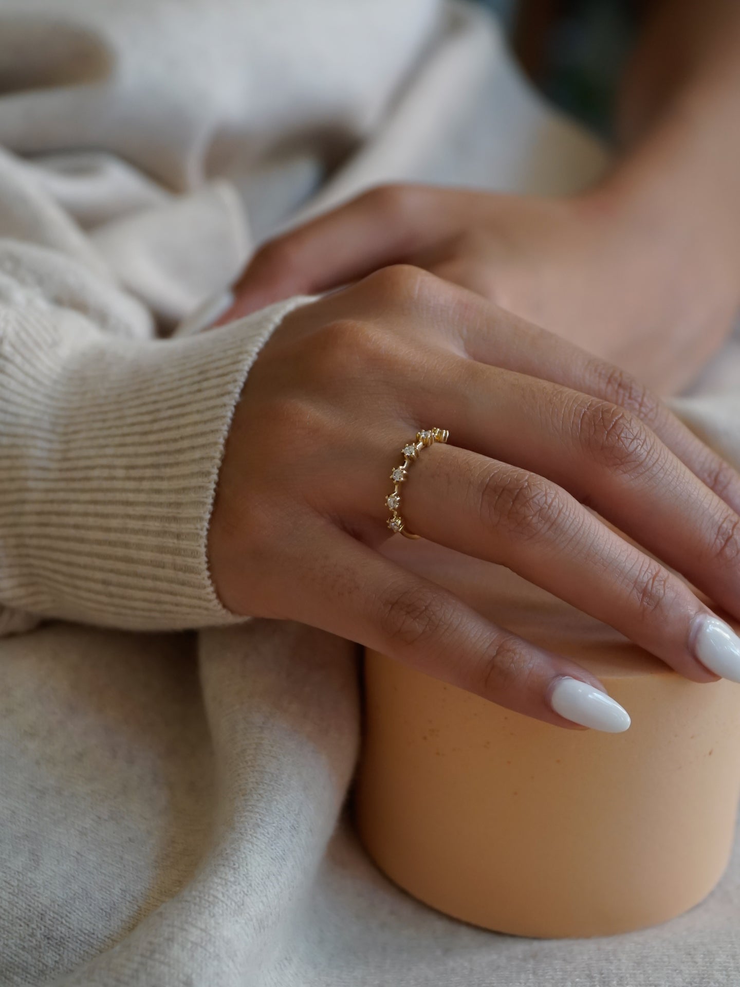 14K GOLD Ava Diamonds Ring