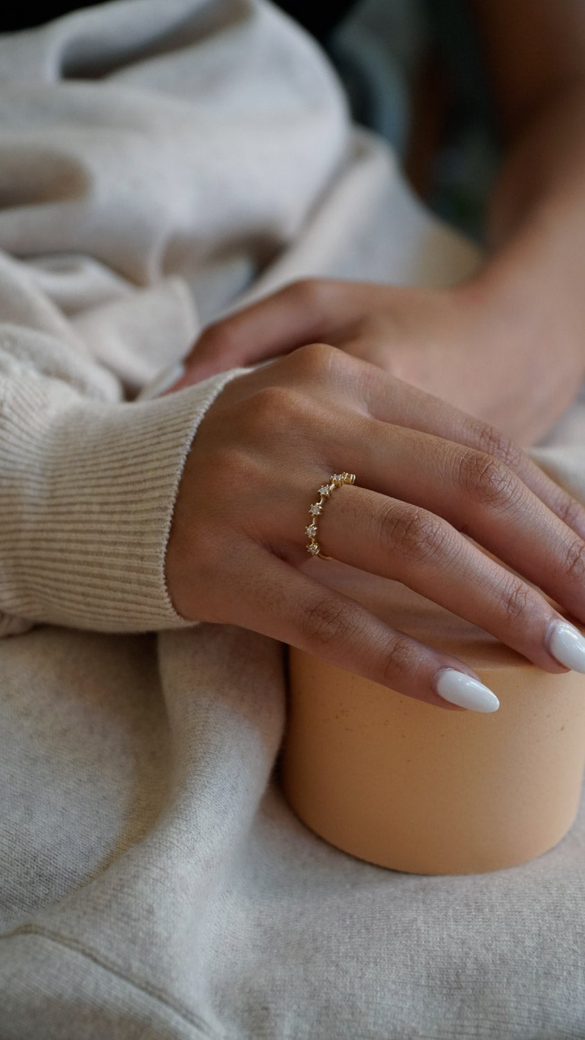 14K GOLD Ava Diamonds Ring