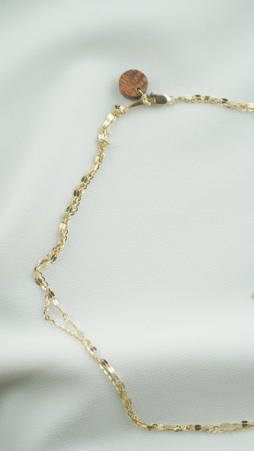14K GOLD Pele's Tears Necklace