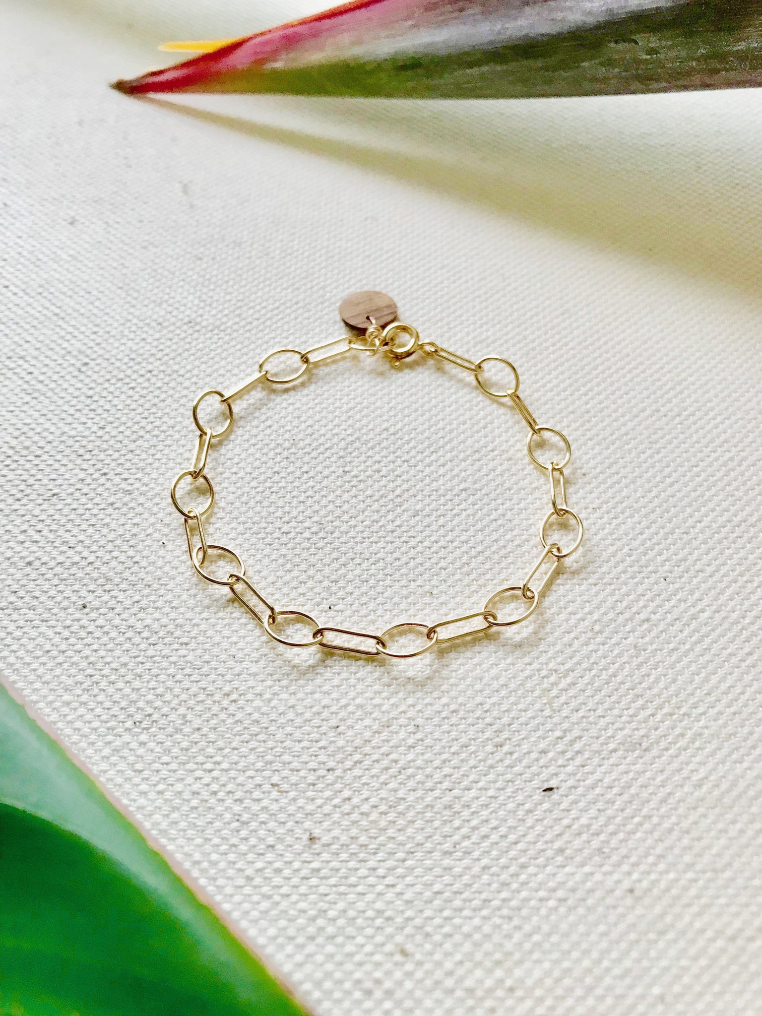 Oval Mid Gold Bracelet/Anklet