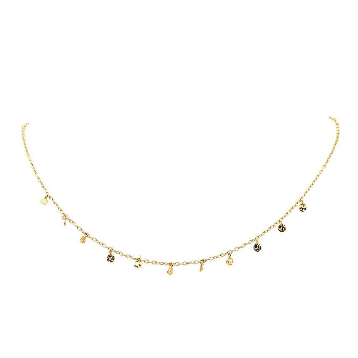 14K GOLD My Little Rocks Choker