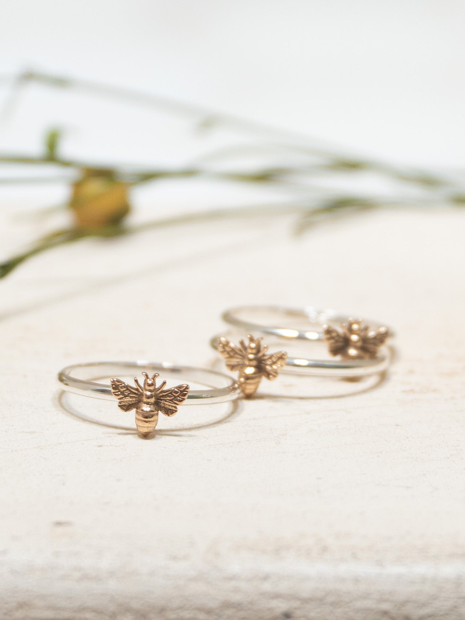 Sweet Honey Bee Rings