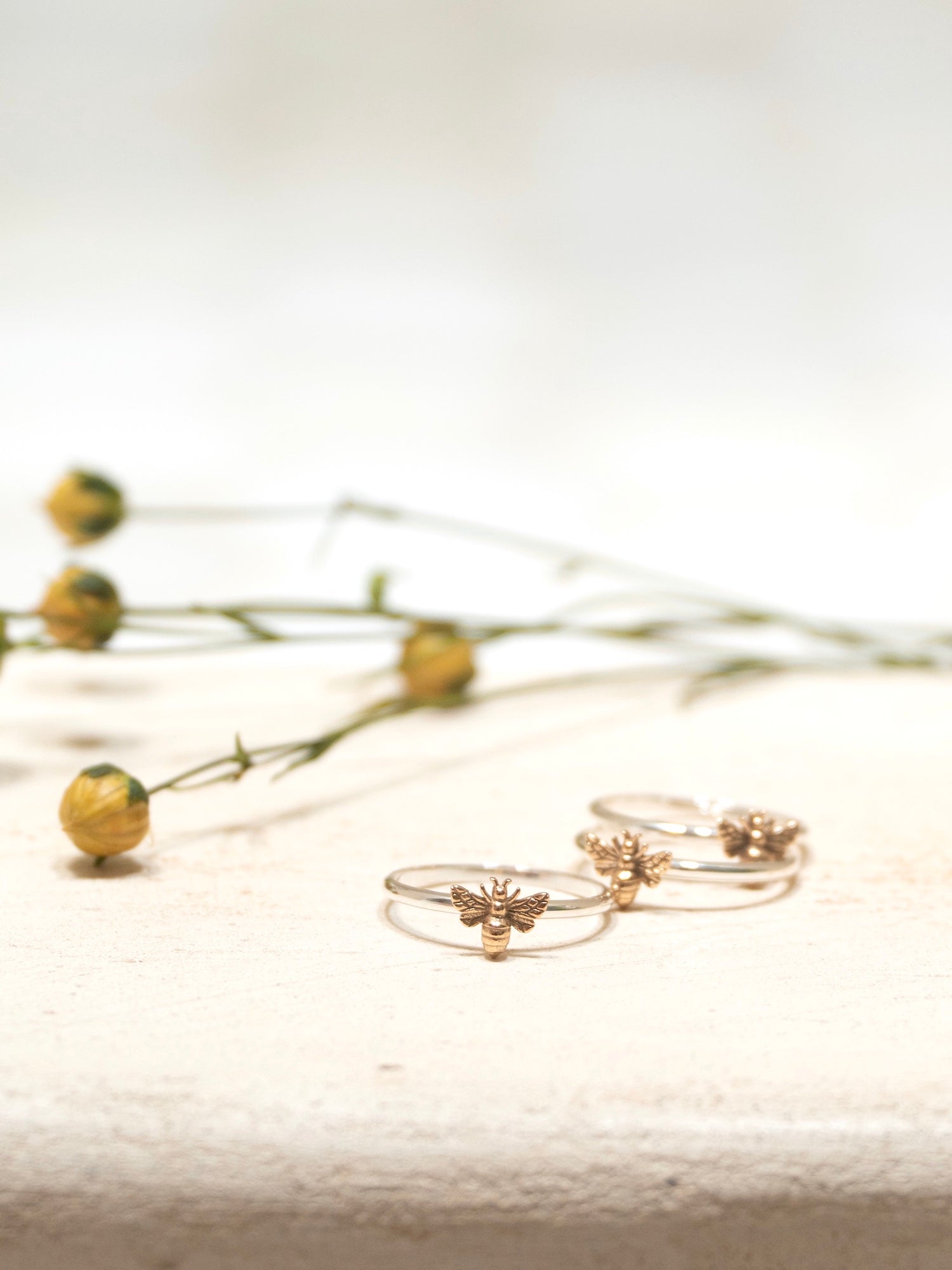 Sweet Honey Bee Rings