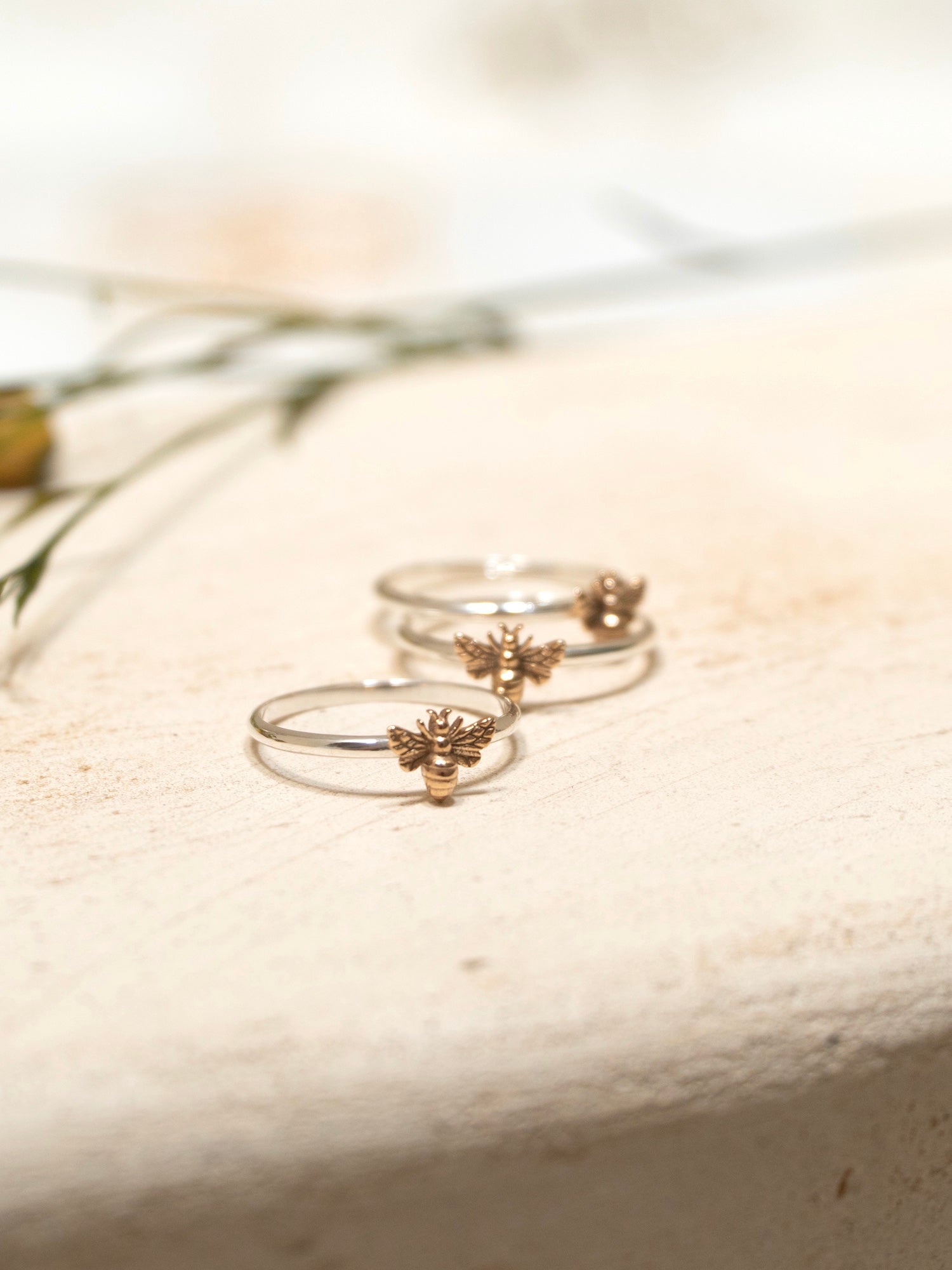 Sweet Honey Bee Rings