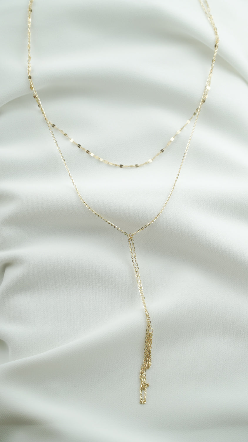 14K GOLD Pele's Tears Necklace