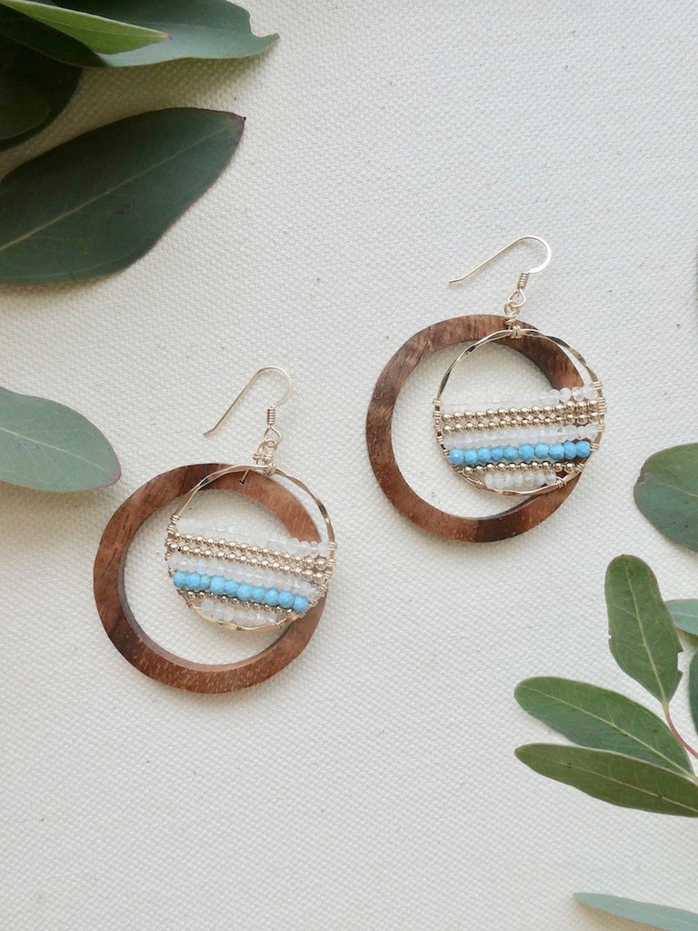 Taavi Adore Koa Wood Earrings